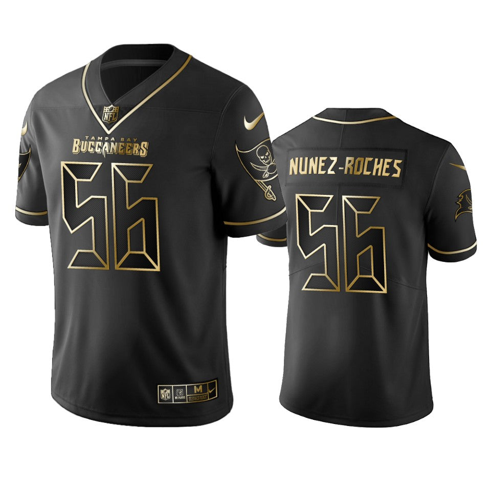 Nfl 100 Commercial Rakeem Nunez roches Tampa Bay Buccaneers Black Golden Edition Vapor Untouchable Limited Jersey Mens