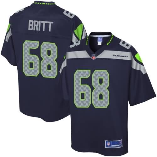 Nfl Pro Line Mens Seattle Seahawks Justin Britt Team Color Game Jersey