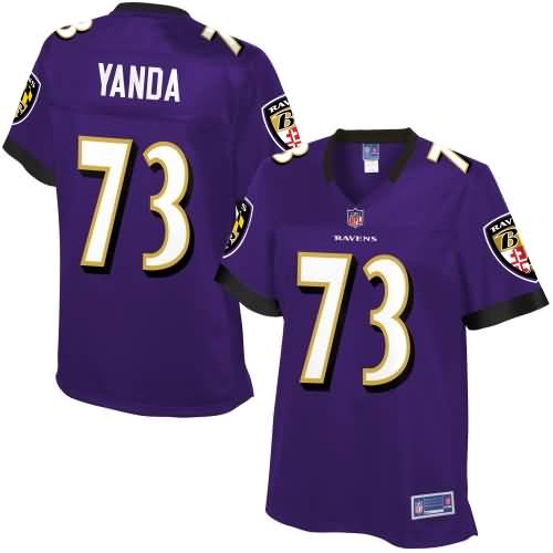 Nfl Pro Line Womens Baltimore Ravens Marshal Yanda Team Color Jersey
