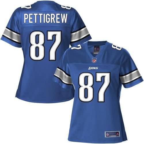 Nfl Pro Line Womens Detroit Lions On Pettigrew Team Color Jersey