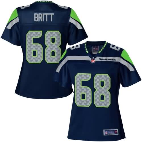 Nfl Pro Line Womens Seattle Seahawks Justin Britt Team Color Jersey