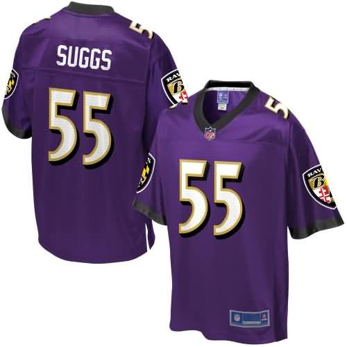 Nfl Pro Line Youth Baltimore Ravens Terrell Suggs Team Color Jersey