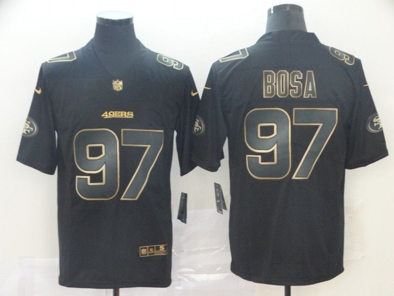 Nick Bosa 97 San Francisco 49ers Nfl Explosion Legendary Gold Black Jersey