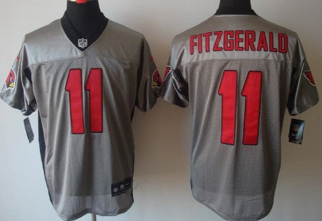 Nike Arizona Cardinals 11 Larry Fitzgerald Gray Shadow Elite Jersey