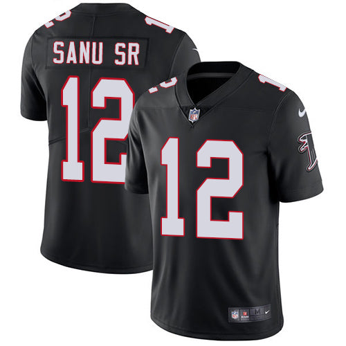 Nike Atlanta Falcons 12 Mohamed Sanu Sr Black Alternate Mens Stitched Nfl Vapor Untouchable Limited Jersey