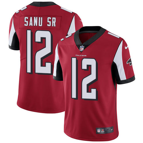 Nike Atlanta Falcons 12 Mohamed Sanu Sr Red Team Color Mens Stitched Nfl Vapor Untouchable Limited Jersey