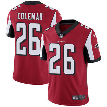 Nike Atlanta Falcons 26 Tevin Coleman Red Team Color Mens Stitched Nfl Vapor Untouchable Limited Jersey