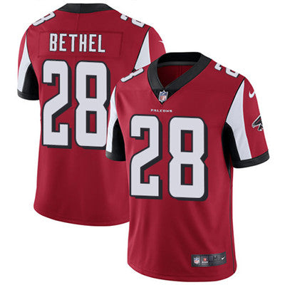 Nike Atlanta Falcons 28 Justin Bethel Red Team Color Mens Stitched Nfl Vapor Untouchable Limited Jersey