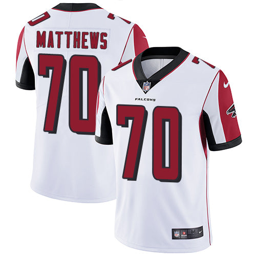 Nike Atlanta Falcons 70 Jake Matthews White Mens Stitched Nfl Vapor Untouchable Limited Jersey