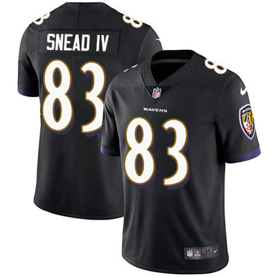 Nike Baltimore Ravens 83 Willie Snead Iv Black Alternate Mens Stitched Nfl Vapor Untouchable Limited Jersey
