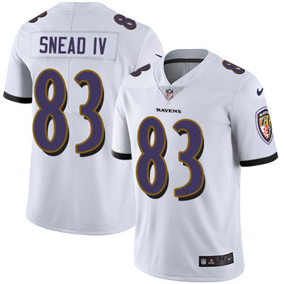 Nike Baltimore Ravens 83 Willie Snead Iv White Mens Stitched Nfl Vapor Untouchable Limited Jersey