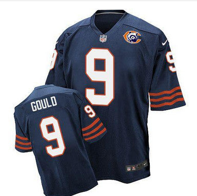 Nike Bears 9 Robbie Gould Navy Blue Throwback Mens Stitched Nfl Elite Jersey