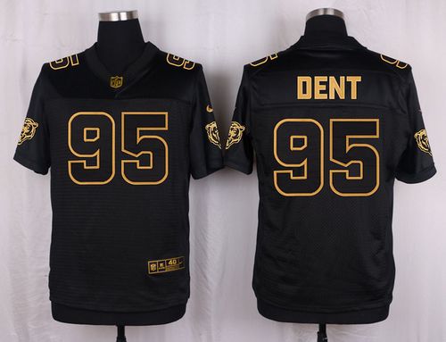 Nike Bears 95 Richard Dent Black Mens Stitched Nfl Elite Pro Line Gold Collection Jersey