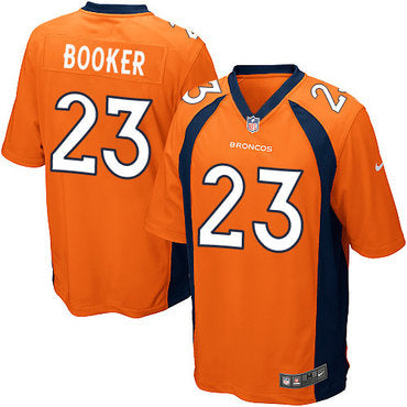 Nike Broncos 23 Devontae Booker Orange Team Color Stitched Nfl New Elite Jersey