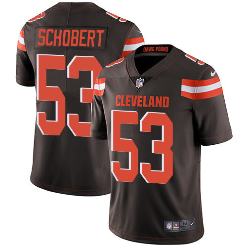 Nike Browns 53 Joe Schobert Brown Team Color Mens Stitched Nfl Vapor Untouchable Limited Jersey