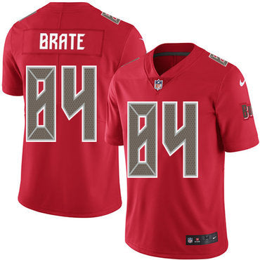 Nike Buccaneers 84 Cameron Brate Red Mens Stitched Nfl Limited Rush Jersey