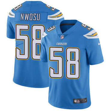 Nike Chargers 58 Uchenna Nwosu Electric Blue Alternate Mens Stitched Nfl Vapor Untouchable Limited Jersey