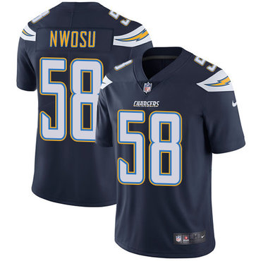 Nike Chargers 58 Uchenna Nwosu Navy Blue Team Color Mens Stitched Nfl Vapor Untouchable Limited Jersey