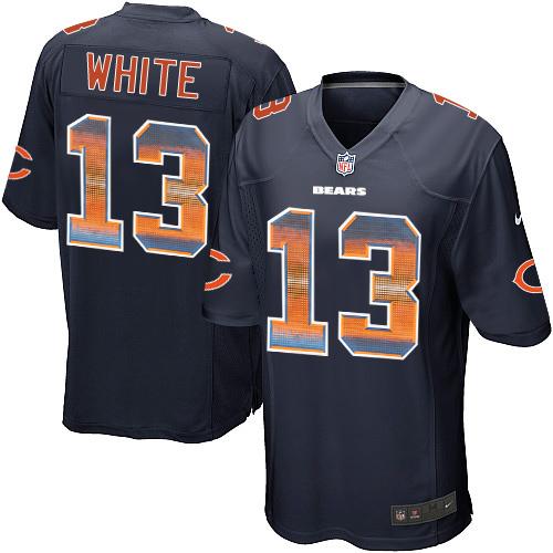 Nike Chicago Bears 13 Kevin White Navy Blue Team Color Mens Stitched Nfl Limited Strobe Jersey