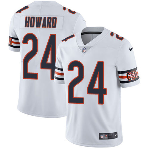 Nike Chicago Bears 24 Jordan Howard White Mens Stitched Nfl Vapor Untouchable Limited Jersey