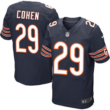 Nike Chicago Bears 29 Tarik Cohen Navy Blue Team Color Mens Stitched Nfl Elite Jersey