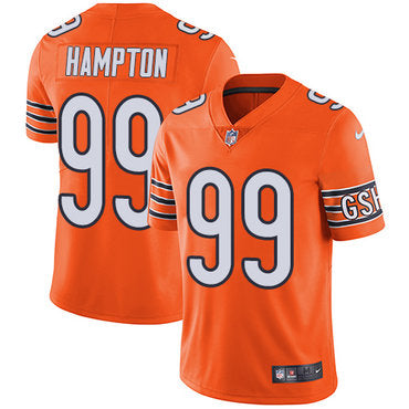 Nike Chicago Bears 99 Dan Hampton Orange Mens Stitched Nfl Limited Rush Jersey
