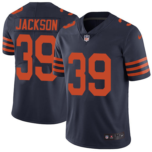 Nike Chicago Bears Mens 39 Eddie Jackson Limited Navy Blue Alternate Vapor Untouchable Nfl