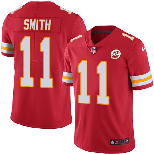 Nike Chiefs 11 Alex Smith Red Team Color Mens Stitched Nfl Vapor Untouchable Limited Jersey