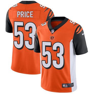 Nike Cincinnati Bengals 53 Billy Price Orange Alternate Mens Stitched Nfl Vapor Untouchable Limited Jersey