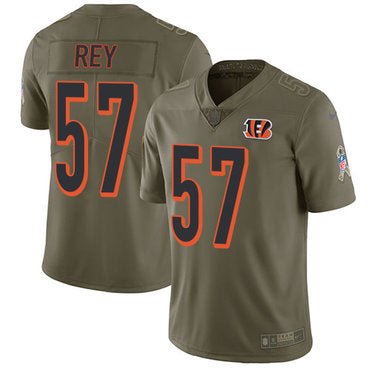 Nike Cincinnati Bengals 57 Vincent Rey Olive Mens Stitched Nfl Limited 2017 Salute To Service Jersey