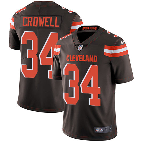 Nike Cleveland Browns 34 Isaiah Crowell Brown Team Color Mens Stitched Nfl Vapor Untouchable Limited Jersey