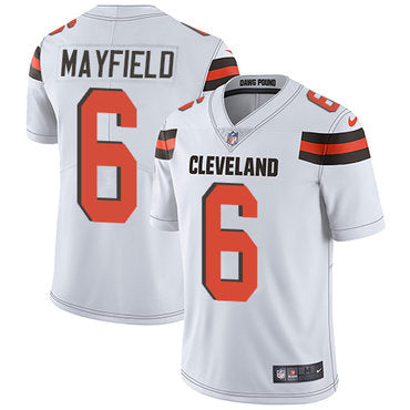 Nike Cleveland Browns 6 Baker Mayfield White Mens Stitched Nfl Vapor Untouchable Limited Jersey