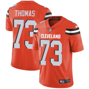Nike Cleveland Browns 73 Joe Thomas Orange Alternate Mens Stitched Nfl Vapor Untouchable Limited Jersey