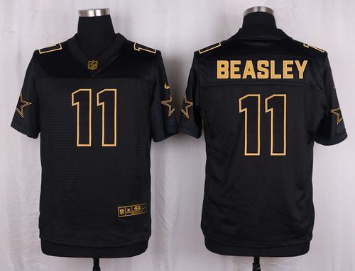 Nike Cowboys 11 Cole Beasley Black Mens Stitched Nfl Elite Pro Line Gold Collection Jersey