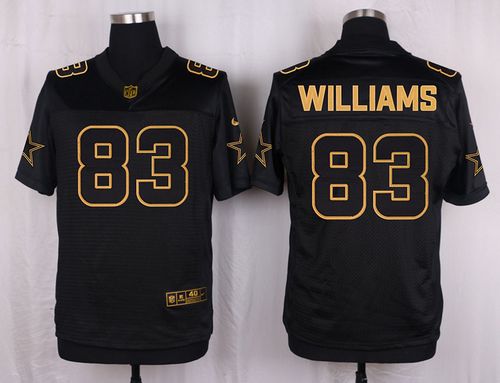 Nike Cowboys 83 Terrance Williams Black Mens Stitched Nfl Elite Pro Line Gold Collection Jersey