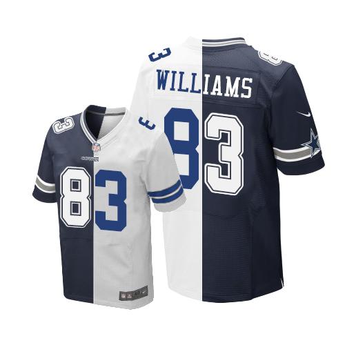 Nike Cowboys 83 Terrance Williams Navy Blue White Mens Stitched Nfl Elite Split Jersey