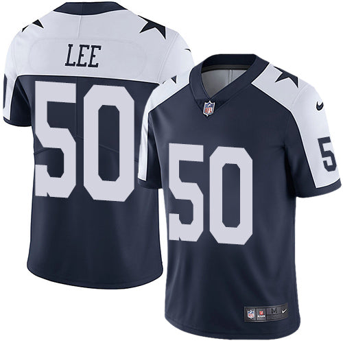 Nike Dallas Cowboys 50 Sean Lee Navy Blue Thanksgiving Mens Stitched Nfl Vapor Untouchable Limited Throwback Jersey