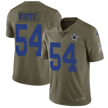 Nike Dallas Cowboys 54 Randy White Olive Mens Stitched Nfl Limited 2017 Salute To Service Jersey