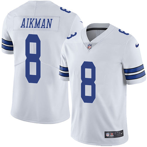 Nike Dallas Cowboys 8 Troy Aikman White Mens Stitched Nfl Vapor Untouchable Limited Jersey