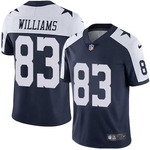 Nike Dallas Cowboys 83 Terrance Williams Navy Blue Thanksgiving Mens Stitched Nfl Vapor Untouchable Limited Throwback Jersey