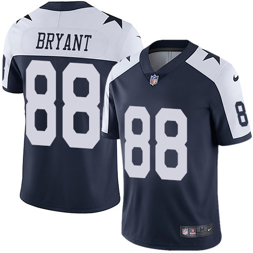 Nike Dallas Cowboys 88 Dez Bryant Navy Blue Thanksgiving Mens Stitched Nfl Vapor Untouchable Limited Throwback Jersey
