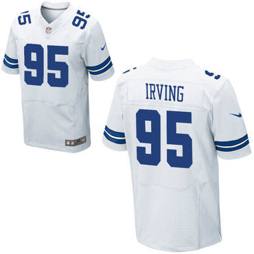 Nike Dallas Cowboys 95 David Irving Alternate Mens Stitched White Nfl Elite Jersey
