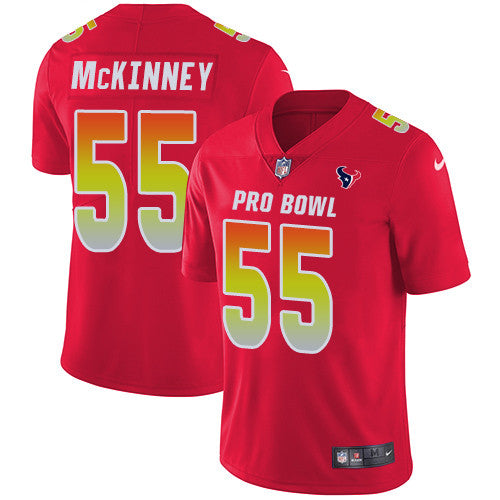 Nike Houston Texans 55 Benardrick Mckinney Red Mens Stitched Nfl Limited Afc 2019 Pro Bowl Jersey