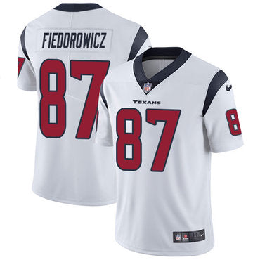 Nike Houston Texans 87 Cj Fiedorowicz White Mens Stitched Nfl Vapor Untouchable Limited Jersey