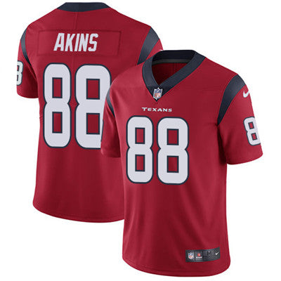 Nike Houston Texans 88 Jordan Akins Red Alternate Mens Stitched Nfl Vapor Untouchable Limited Jersey