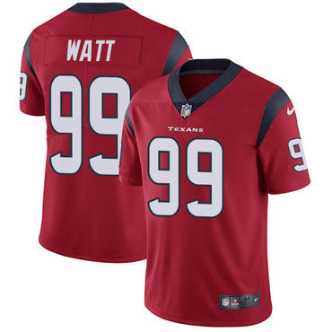 Nike Houston Texans 99 Jj Watt Red Alternate Mens Stitched Nfl Vapor Untouchable Limited Jersey