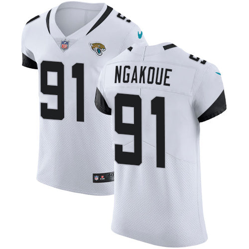 Nike Jacksonville Jaguars 91 Yannick Ngakoue White Mens Stitched Nfl Vapor Untouchable Elite Jersey
