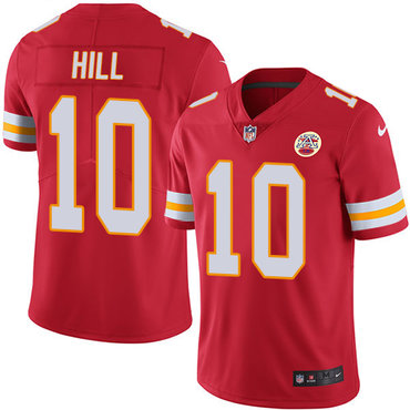 Nike Kansas City Chiefs 10 Tyreek Hill Red Team Color Mens Stitched Nfl Vapor Untouchable Limited Jersey