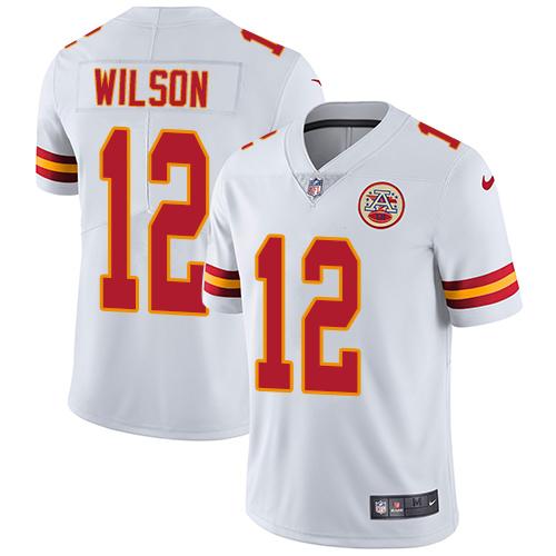 Nike Kansas City Chiefs 12 Albert Wilson White Mens Stitched Nfl Vapor Untouchable Limited Jersey