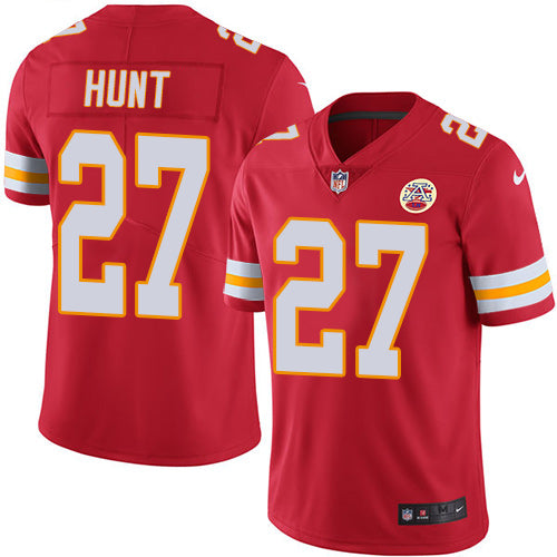 Nike Kansas City Chiefs 27 Kareem Hunt Red Team Color Mens Stitched Nfl Vapor Untouchable Limited Jersey